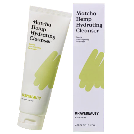 Matcha Hemp Cleanser 120ml โฟมล้างหน้าลดสิว สิวอุดตัน ผิวแพ้ง่าย ผิวขาดน้ำให้ความชุ่มชื้น นุ่มลื่น มัทฉะสุดๆ สูตรเจลเด้งฟองเนียนนุ่มขจัดสิ่งสกปรกได้ดี