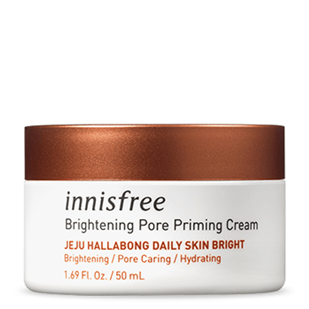 innisfree Brightening pore priming cream 50ml ครีมไพรเมอร์ ช่วยเบลอรูขุมขน เพียงแค่ทาบางๆแล้วเกลี่ยให้ทั่วใบหน้า ช่วยให้รูขุมขนดูเรียบเนียนขึ้น